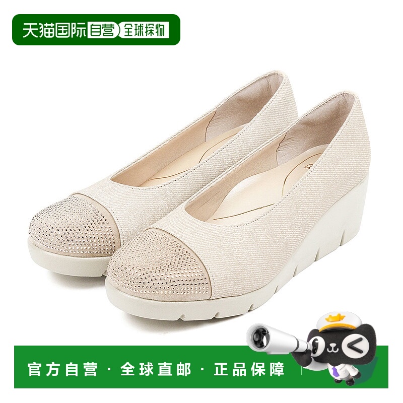 日本直邮FIRST CONTACT Saltra 浅口鞋舒适的缓冲铆钉鞋头圆头坡