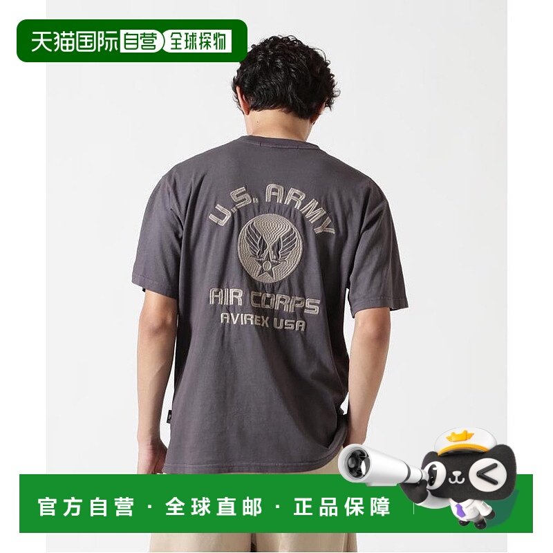 日本直邮AVIREX FADE WASH EMB．T [AV1129EM025869] T恤