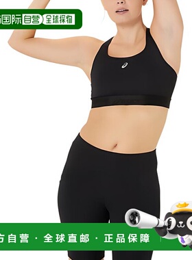 日本直邮Asics ROAD 训练柔软速干运动内衣 女款 性能黑色背心