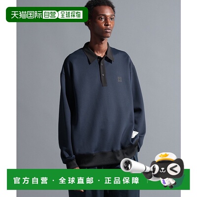 1h可退 日本直邮NUMERALS 男士宽松抗菌立体剪裁拉格比衬衫 57691