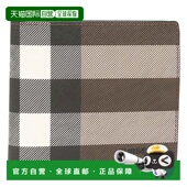 A8900 日本直邮 棕色博柏利 双折钱包 8052802 BURBERRY 男士