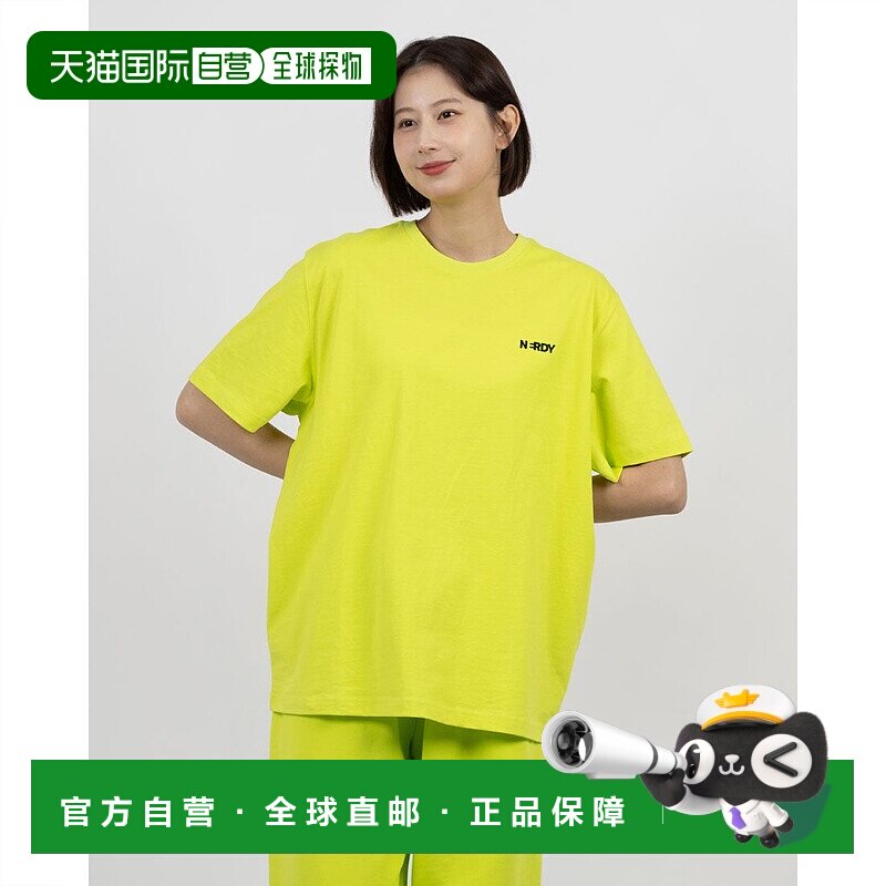 日本直邮NERDY 布伦克小logo短袖T恤 [NE8621EU000976] 皇家蓝色