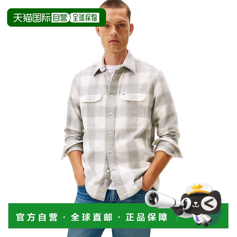 日本直邮TOMMY HILFIGER 法兰绒格子衬衫夹克