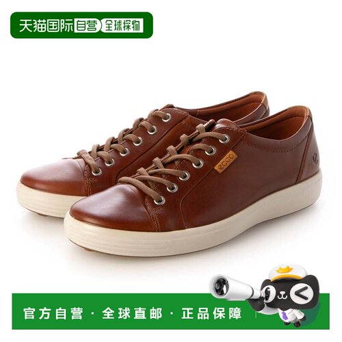 日本直邮ECCO Echo Soft 7 男士运动鞋 科尼亚克色
