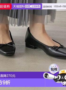 日本直邮RANDA 方形头芭蕾鞋 RA041BW13918单鞋一脚蹬浅口鞋