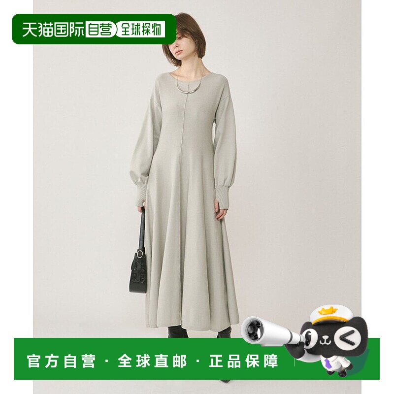 日本直邮SNIDEL 后背开口针织连衣裙 [SN1728EW041475]