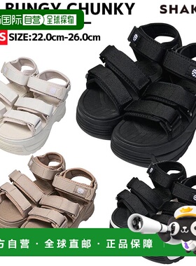 日本直邮SHAKA NEO BUNGY CHUNKY 女式春夏黑白色棕色休闲凉鞋厚
