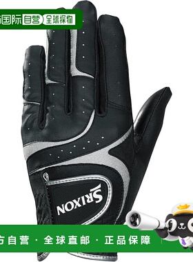 【日本直邮】邓禄普Srixon GGG-S031男士高尔夫手套（左手）黑色