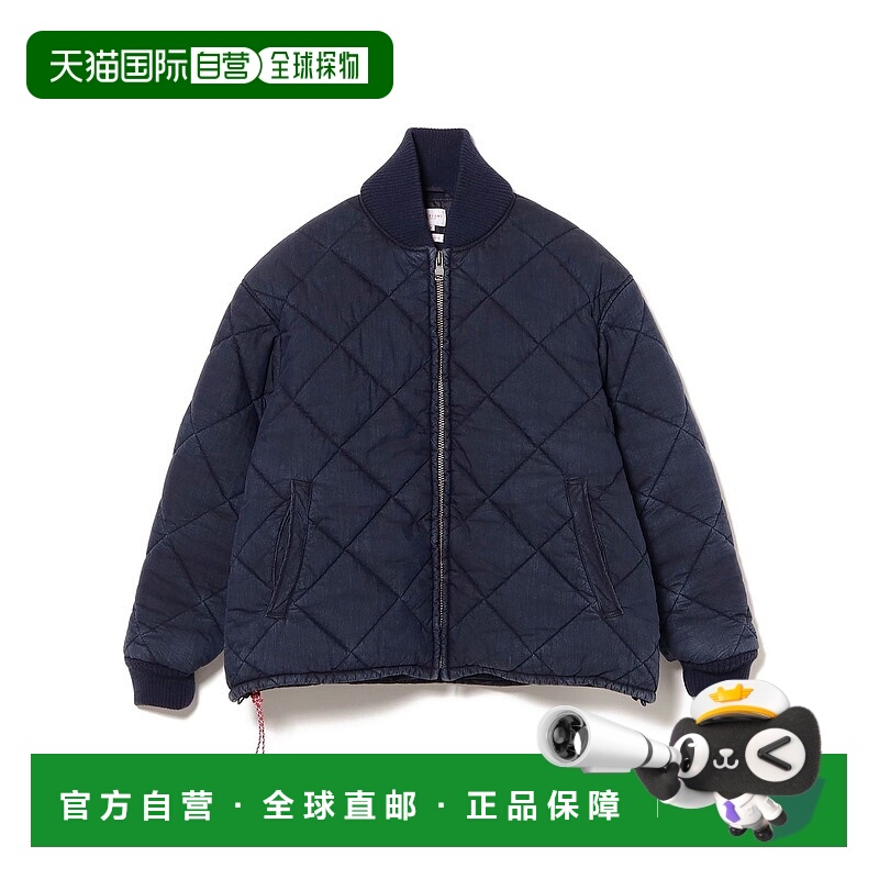 1h可退 日本直邮BEAMS JAPAN 男装 宽松版型 靛蓝棉尼龙绗缝夹克