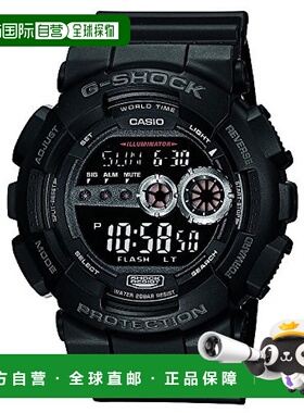 【日本直邮】Casio卡西欧电子手表腕表黑色简约百搭G-Shock GD100