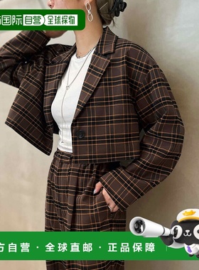 1h可退 日本直邮LE CERCLE par rope' 女装 宽松短款西装外套 可