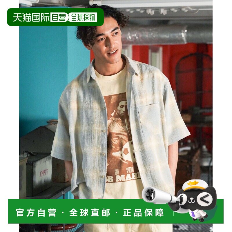 日本直邮BAYFLOW 男装 透视感渐变格纹衬衫 864502