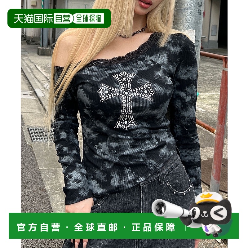 1h可退 日本直邮Figments 女装 交叉肩带长袖T恤 FG25AW010