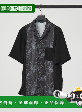 1h可退 日本直邮5351 POUR LES HOMMES 男士条纹烟雾纹短袖衬衫 0