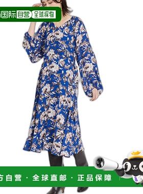 1h可退 日本直邮ROPE' 女士透视印花泡泡袖连衣裙 2024BGGE34210