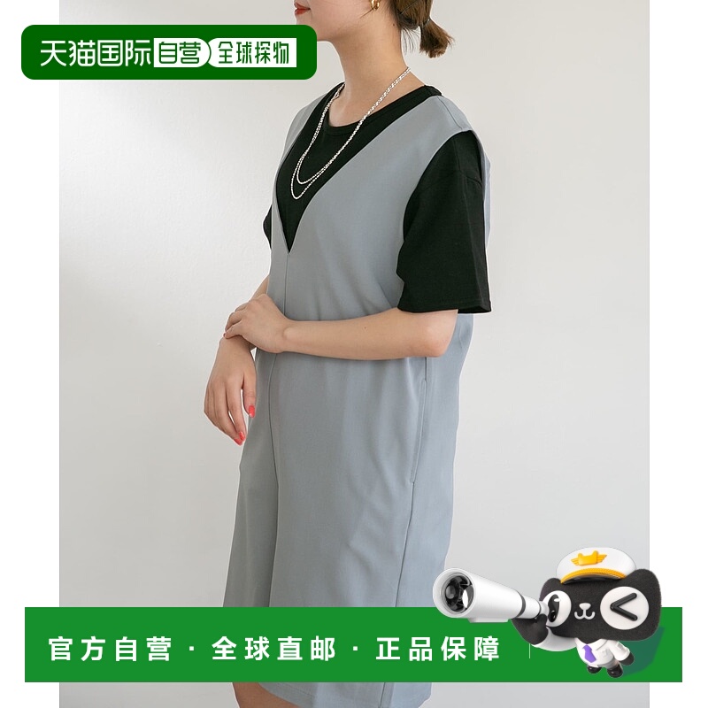 1h可退 日本直邮UR Lab. 女士V领短款背带裤 NL1526H003