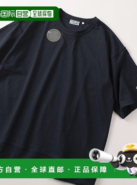 1h可退 日本直邮DISCUS男女同款USA棉混半袖刺绣徽标T恤宽松百搭