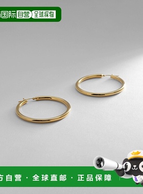 1h可退 日本直邮COCOSHNIK 女士 中空大圈耳环L 767-71340-9999-0