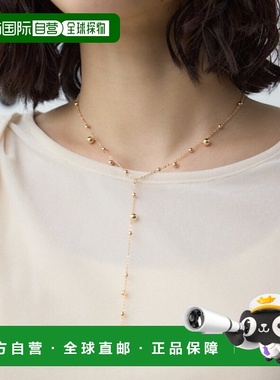 1h可退 日本直邮AZUL BY MOUSSY 女士 Y字金属珠链项链 250IAB561