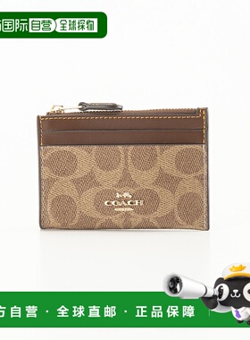 日本直邮蔻驰 COACH 签名迷你 ID 细长零钱包卡包 CW870新款