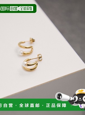 1h可退 日本直邮LE CERCLE par rope' 女士珍珠耳环 半正式日常百