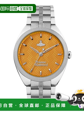 1h可退 日本直邮Vivienne Westwood 女士石英腕表 橙色表盘银色钢