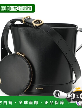日本直邮JIL SANDER CANNOLO 水桶单肩包黑色女士j07zh0059 p4840