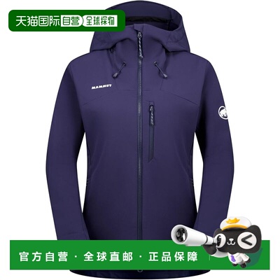 【日本直邮】猛犸象 Trekkers SO软壳连帽夹克 亚洲版女款 海军蓝