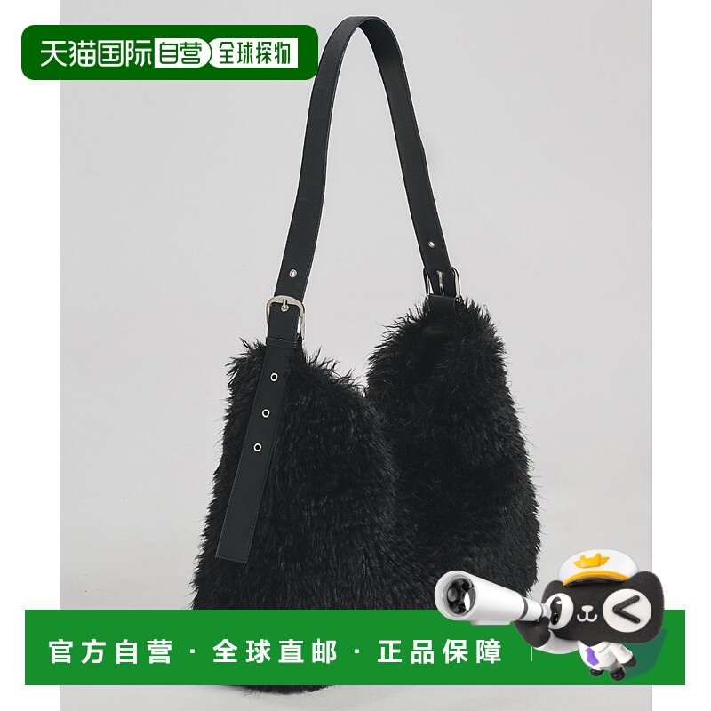 1h可退 日本直邮selle glant 男女同款 仿皮拼接毛绒质感斜挎包