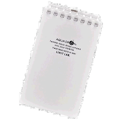 【日本直邮】LIHIT LAB. 环线装笔记本8孔A7乳白色10本装