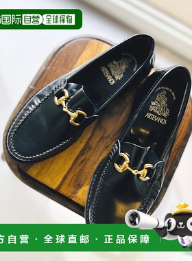1h可退 日本直邮ARTESANOS女士牛皮质地经典金属装饰低跟鞋 31480