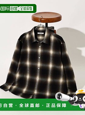 1h可退 日本直邮JOURNAL STANDARD 渐变格纹法兰绒衬衫 2牛仔外套