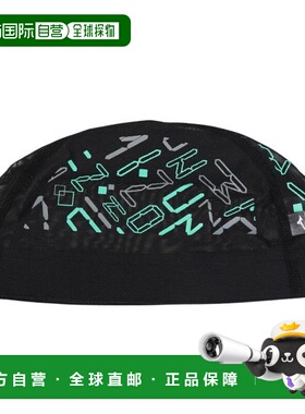 日本直邮美津浓（MIZUNO）游泳帽 水泳 网眼帽 黑色 M-L码 N2JWC5