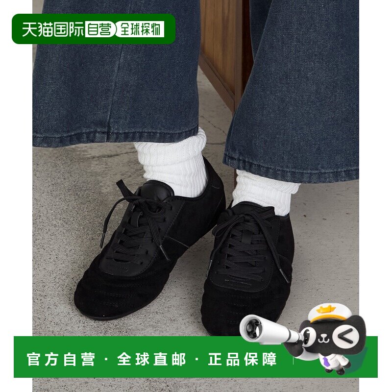 日本直邮forksy. 女士 仿麂皮绗缝系带运动鞋 FOs【付后1h可退】