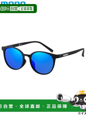 日本直邮Shimano 偏光眼镜 Boston Glasses 01 哑光黑/蓝镜 UJ-05