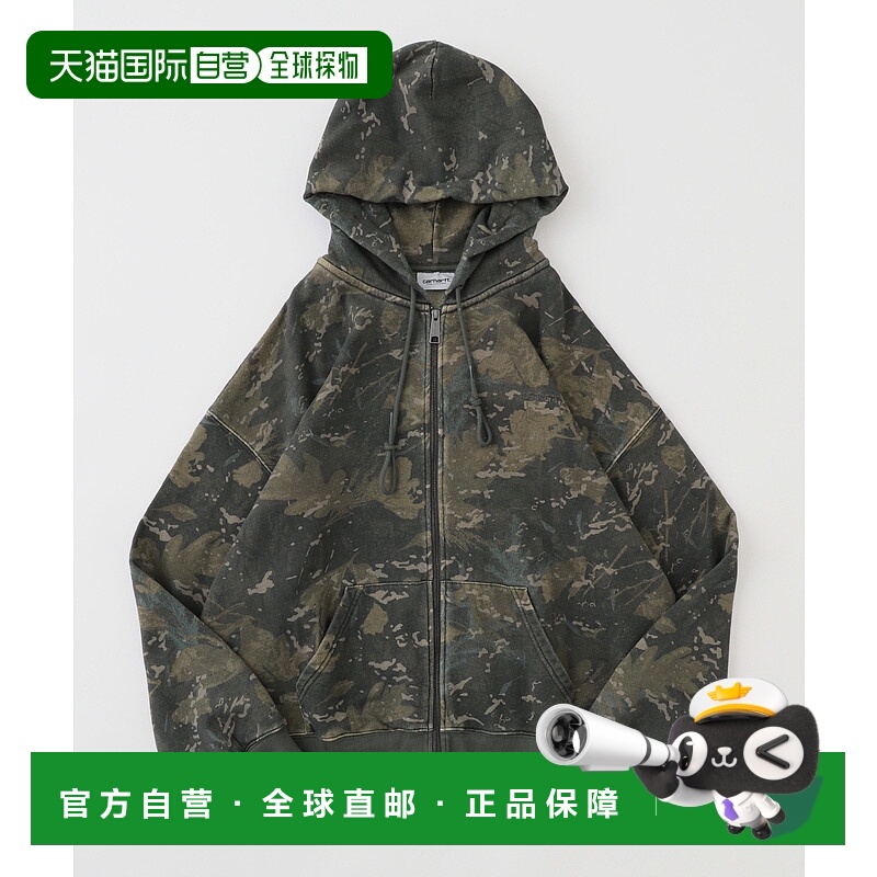 1h可退 日本直邮Carhartt WIP 男装 宽松版型 连帽卫衣 半拉链设