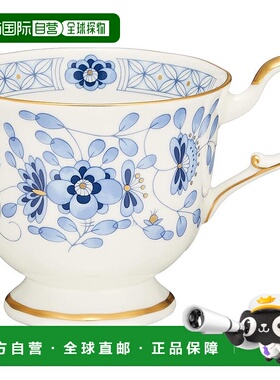 【日本直邮】鸣海 咖啡/茶杯 蓝色菊花图案日本制造200cc 9682-22