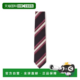 1h可退 日本直邮BRILLA per il gusto 男士丝棉混纺条纹领带 2444