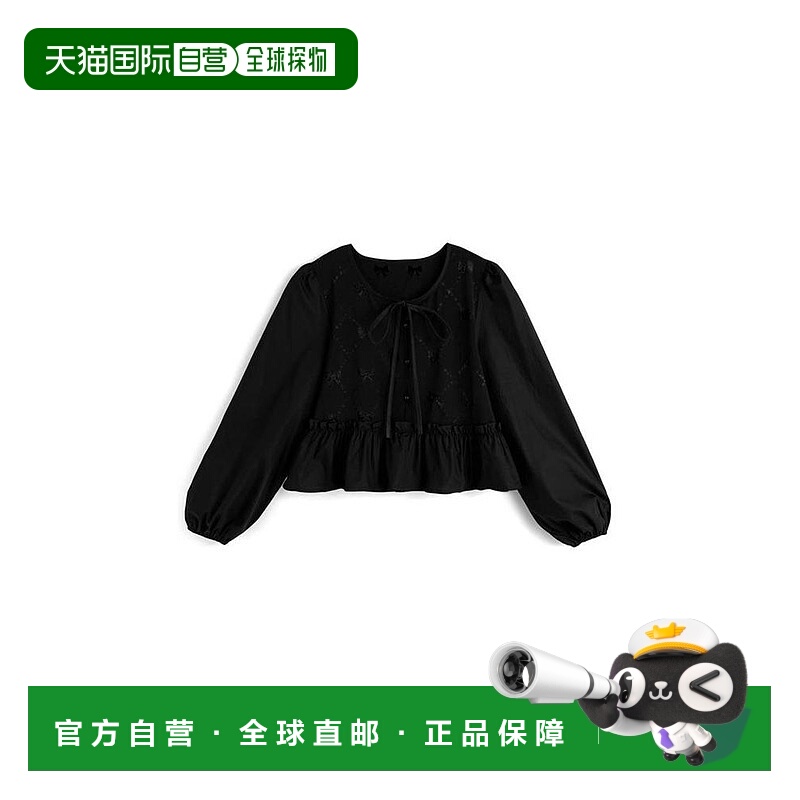 日本直邮日潮 GRL荷叶边蝴蝶结设计衬衫ac2600