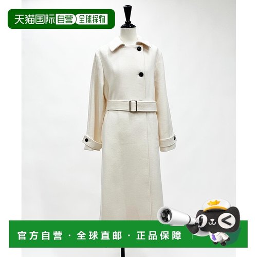 1h可退 日本直邮Noela 女装 长款双排扣大衣 肩部设计显瘦 556451