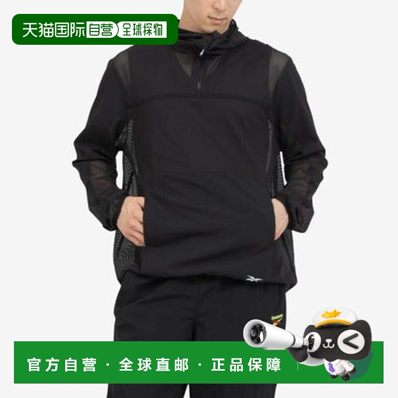 日本直邮Reebok 运动员 网眼 风衣 / ATHLETE MESH ANORAK (黑色)