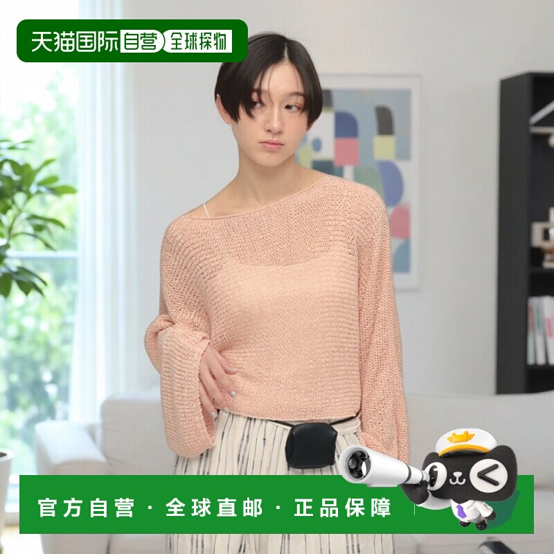 日本直邮eL 女士 宽松麻花纹针织套头衫 670506