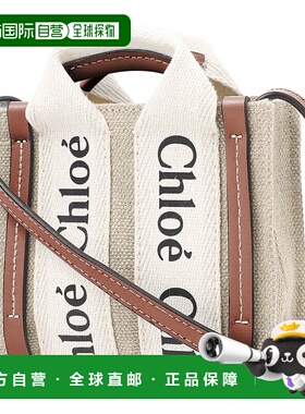 日本直邮Chloe 单肩包 chc22ap235i26 91k 蓝色2 WOODY NANO