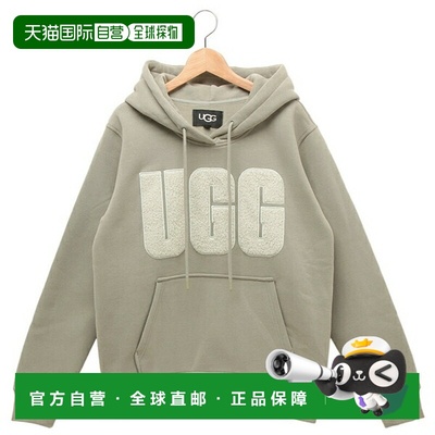 日本直邮UGG 运动衫 Ray UGG 绒毛徽标连帽衫 绿色 女款 UGG 1144