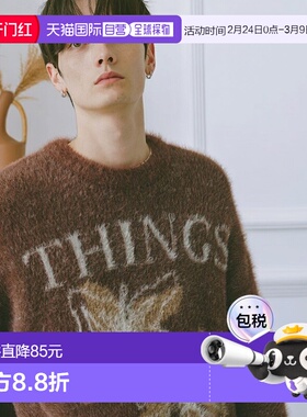 1h可退 日本直邮RAGEBLUE男装宽松花型针织衫半拉链设计 601692