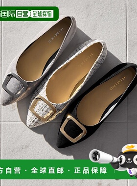 1h可退 日本直邮HIMIKO 女士2024秋冬款低跟金属扣皮鞋 640004 64