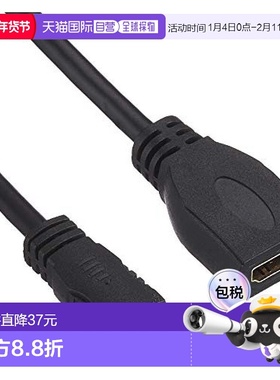 【日本直邮】Elecom转换数据线HDMI TypeA对HDMI Mini TypeC黑色