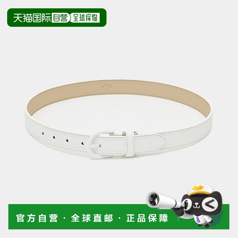 日本直邮Callaway卡拉威女子高尔夫球腰带秋冬徽标浮雕皮带C24292