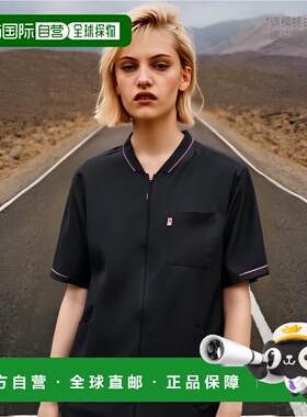 【日本直邮】Mizuno医用开衫 夹克衫型拉链开合 黑色S MZ0150