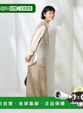 1h可退 日本直邮FREAK'S STORE 女士V领夏季休闲款格纹背心 11562